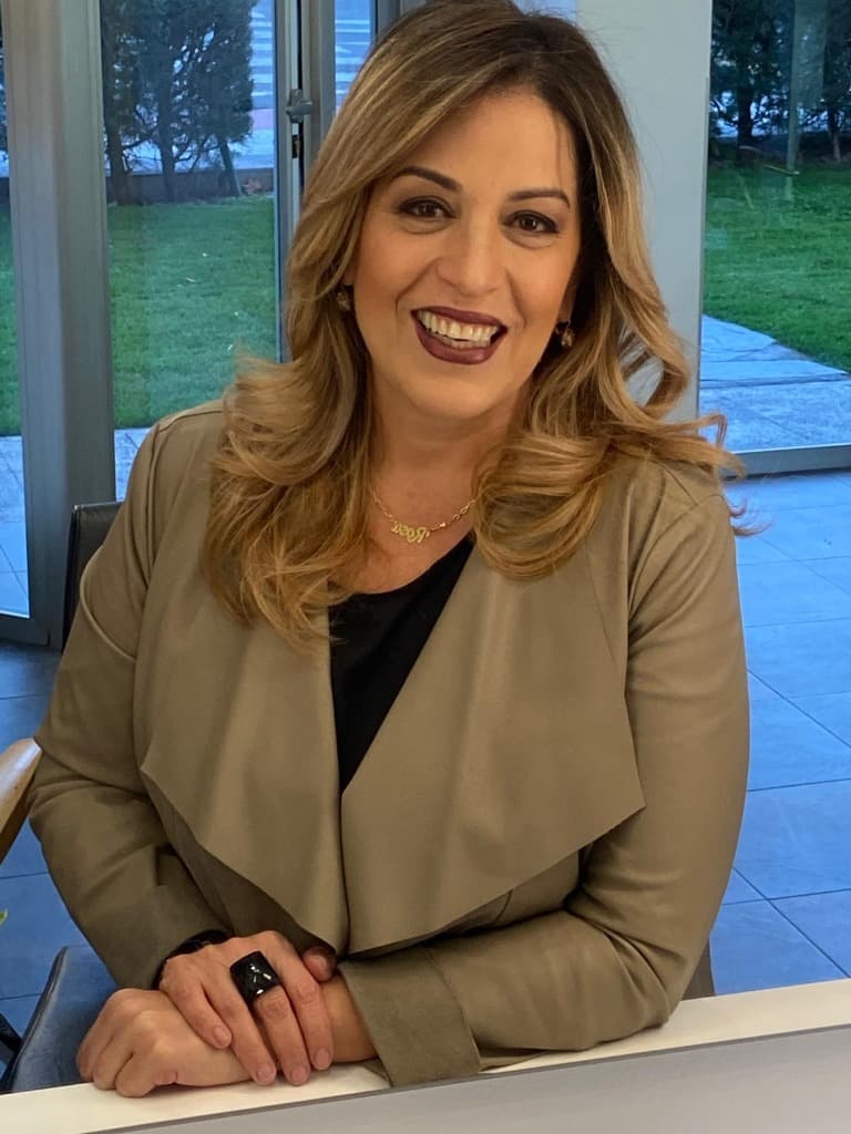 Rosa Valentín en su oficina de Boadilla del Monte